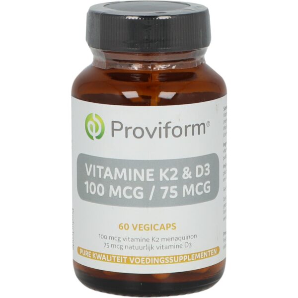 Vitamine K2 100 mcg & D3 75mcg