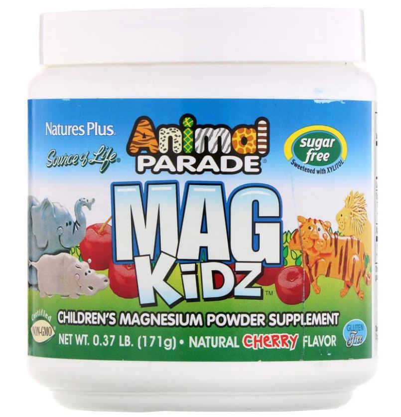 Animal Parade - Mag Kidz - Children's Magnesium - Natural Cherry Flavor (171 grams) - Nature's Plus 1 Animal Parade - Mag Kidz - Children's Magnesium - Natural Cherry Flavor (171 grams) - Nature's Plus