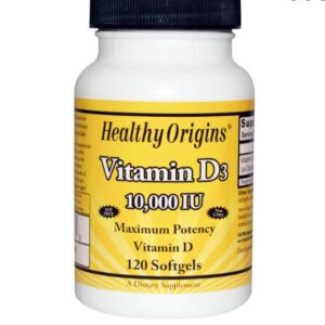 Vitamine D3, 10.000 IE (120 softgels) - Healthy Origins