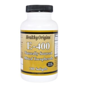 Vitamine E-400 (180 Softgel Capsules) - Healthy Origins