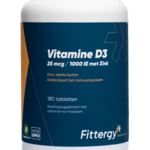 Vitamine D3 25 mcg met zink - 180 tabletten