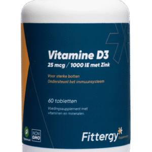 Vitamine D3 25 mcg met zink - 60 tabletten