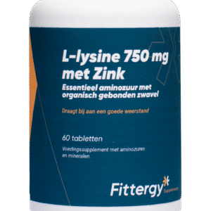 L-Lysine 750 mg met Zink - 60 tabletten