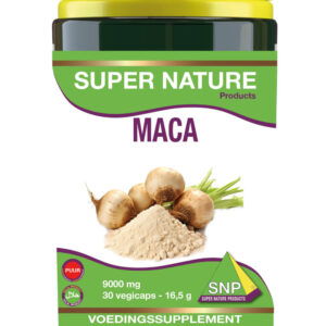 SNP Maca extra forte 9000mg puur 30 Vegetarische capsules