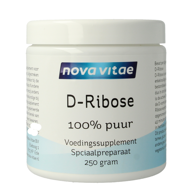 Nova Vitae D Ribose 100% puur 250 Gram 1 Nova Vitae D Ribose 100% puur 250 Gram