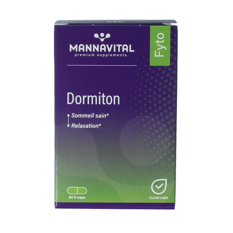 Mannavital Dormiton 60 Vegetarische capsules 1 Mannavital Dormiton 60 Vegetarische capsules
