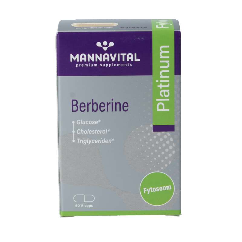 Mannavital Berberine platinum 60 Vegetarische capsules 1 Mannavital Berberine platinum 60 Vegetarische capsules