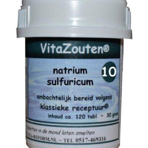 Vitazouten Natrium sulfuricum VitaZout nr. 10 120 Tabletten