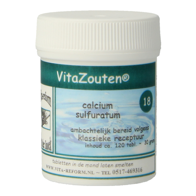 Vitazouten Calcium sulfuratum VitaZout nr. 18 120 Tabletten 1 Vitazouten Calcium sulfuratum VitaZout nr. 18 120 Tabletten