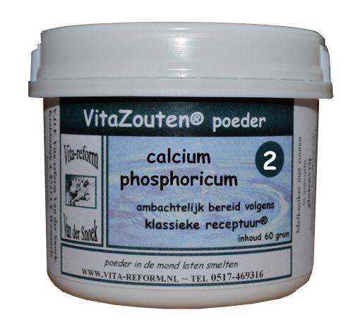 Vitazouten Calcium phosphoricum poeder nr. 02 60 Gram 1 Vitazouten Calcium phosphoricum poeder nr. 02 60 Gram