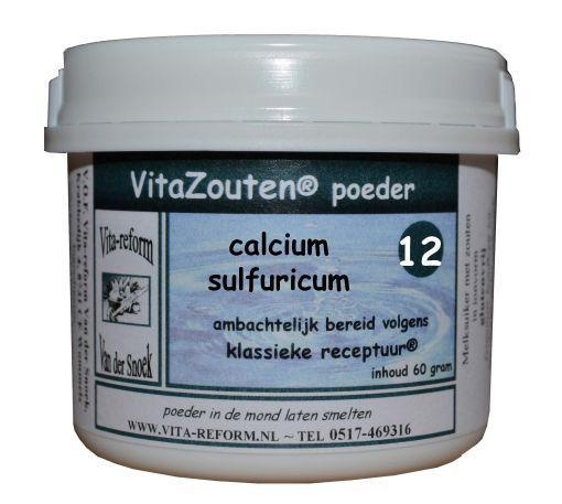 Vitazouten Calcium sulfuricum poeder nr. 12 60 Gram 1 Vitazouten Calcium sulfuricum poeder nr. 12 60 Gram