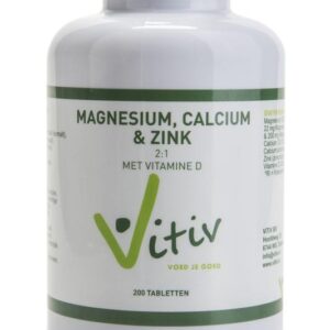 Vitiv Magnesium calcium zink 200 Tabletten
