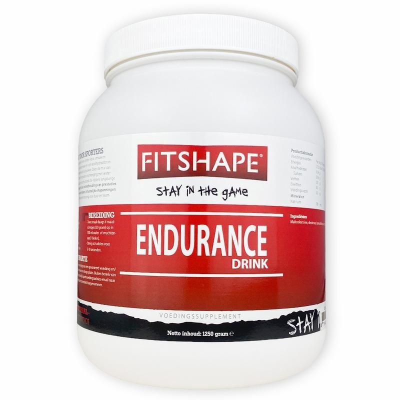 Fitshape Endurance drink 1250 Gram 1 Fitshape Endurance drink 1250 Gram