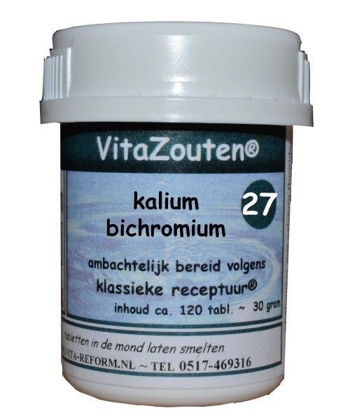 Vitazouten Kalium bichromicum VitaZout nr. 27 120 Tabletten 1 Vitazouten Kalium bichromicum VitaZout nr. 27 120 Tabletten