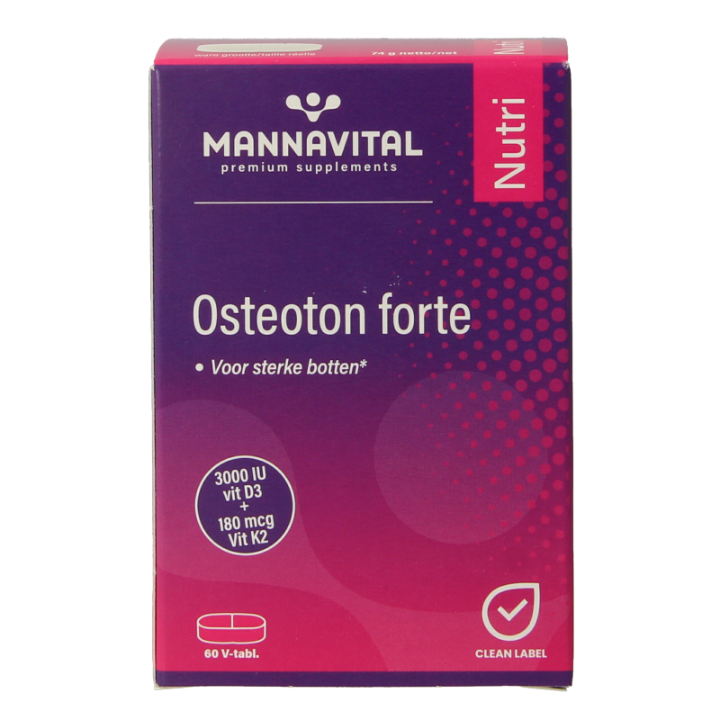 Mannavital Osteoton forte 60 Tabletten 1 Mannavital Osteoton forte 60 Tabletten
