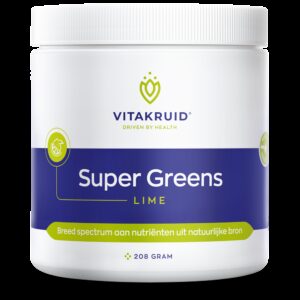 Vitakruid Super greens lime oa probiotica en enzymen 208 Gram