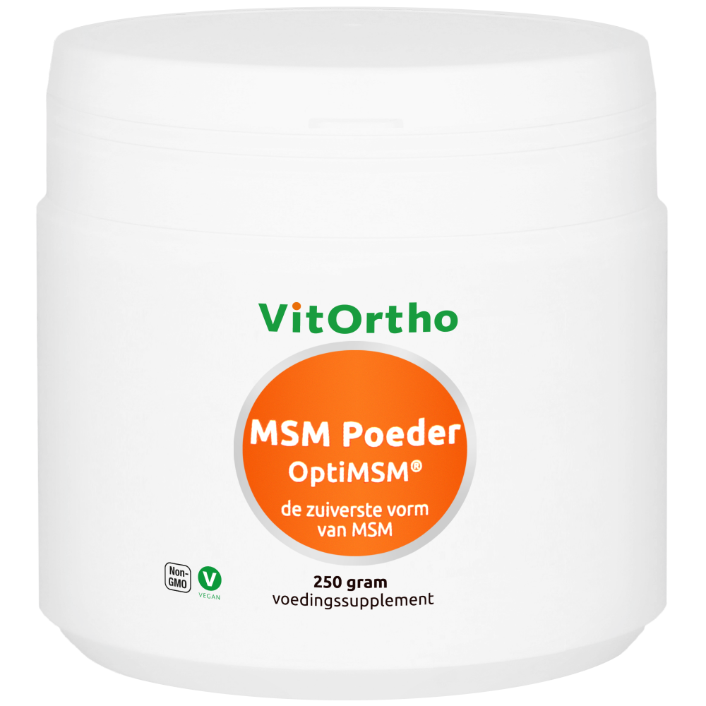 VitOrtho MSM poeder optimsm 250 Gram 1 VitOrtho MSM poeder optimsm 250 Gram