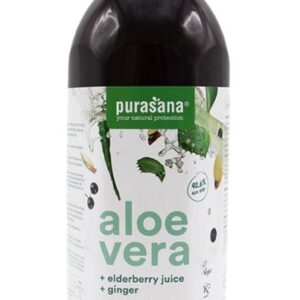 Purasana Aloe vera sap vlierbes vegan bio 1 Liter