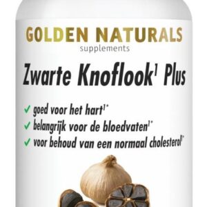 Golden Naturals Zwarte knoflook plus 60 Vegetarische capsules
