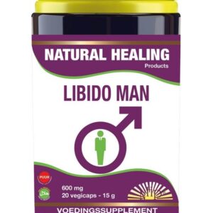NHP Libido man 600mg puur 20 Vegetarische capsules