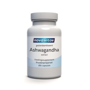Nova Vitae Ashwagandha extract 180 Vegetarische capsules