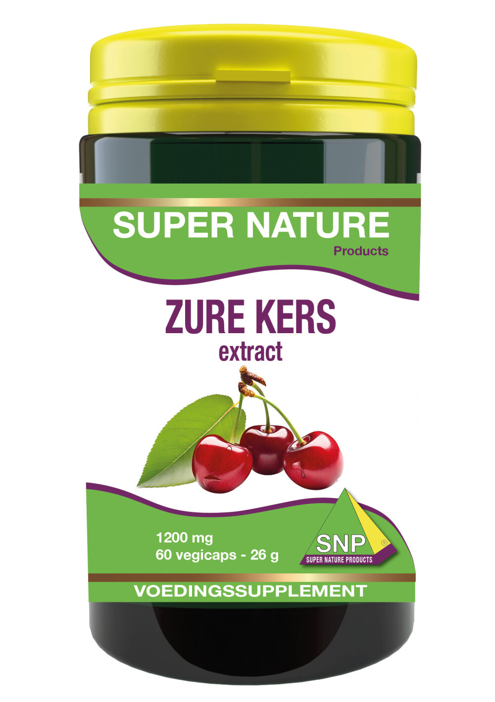SNP Zure kers extract 1200mg 60 Vegetarische capsules 1 SNP Zure kers extract 1200mg 60 Vegetarische capsules