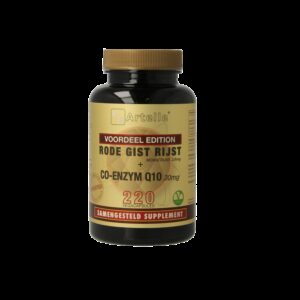 Artelle Rode gist rijst 100mg Q10 30mg 220 Vegetarische capsules