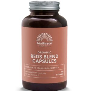 Mattisson Organic reds blend capsules bio 180 Vegetarische capsules
