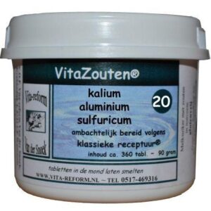 Vitazouten Kalium aluminium sulfuricum VitaZout nr. 20 360 Tabletten