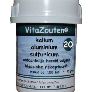 Vitazouten Kalium aluminium sulfuricum VitaZout nr. 20 120 Tabletten