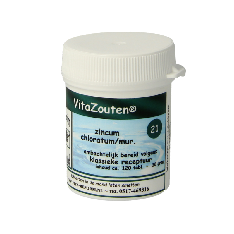 Vitazouten Zincum chloratum/mur. VitaZout nr.21 120 Tabletten 1 Vitazouten Zincum chloratum/mur. VitaZout nr.21 120 Tabletten