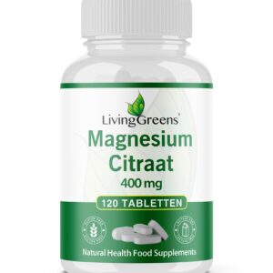 Livinggreens Magnesium citraat 400mg 120 Tabletten