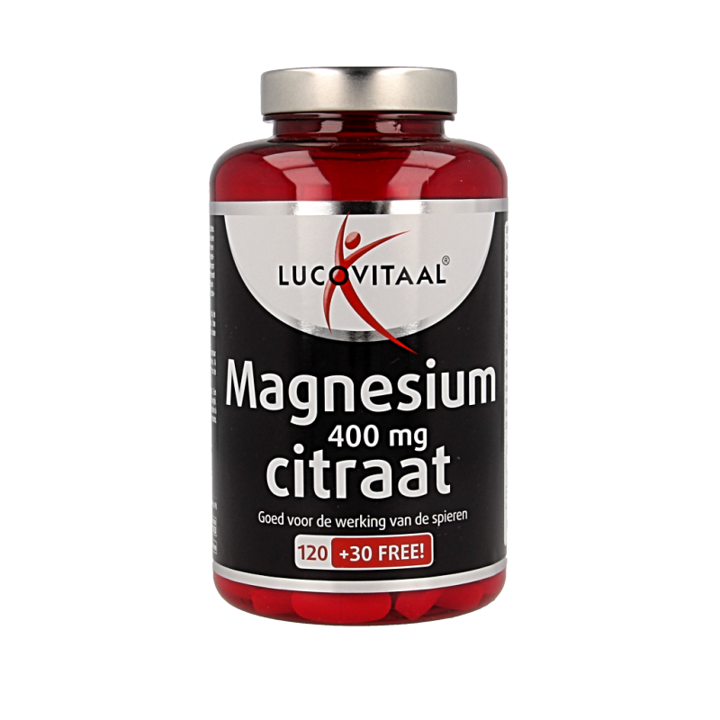 Lucovitaal Magnesium citraat 400mg 150 Tabletten 1 Lucovitaal Magnesium citraat 400mg 150 Tabletten