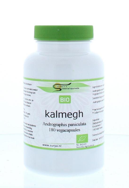 Surya Bio kalmegh 180 Vegetarische capsules 1 Surya Bio kalmegh 180 Vegetarische capsules
