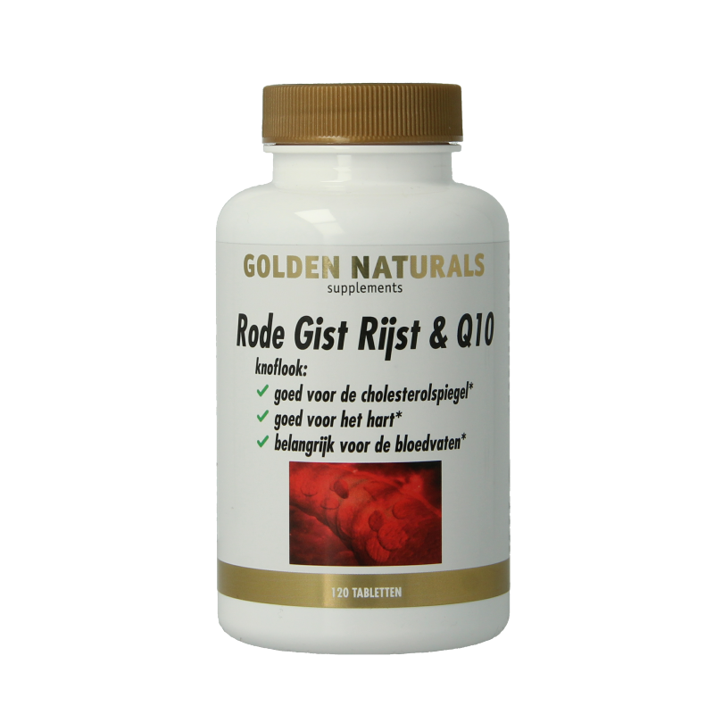 Golden Naturals Rode gist rijst & Q10 120 Tabletten 7 file 592