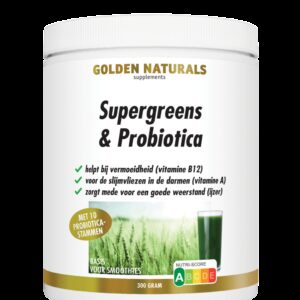 Golden Naturals Supergreens & probiotica 300 Gram