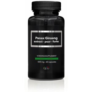 APB Holland Koreaanse ginseng puur 500mg 60 Vegetarische capsules