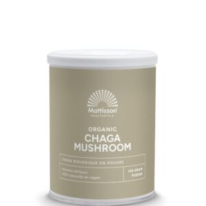 Mattisson Chaga mushroom poeder bio 100 Gram