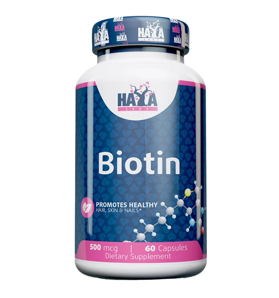 haya labs biotin 500mcg 60caps