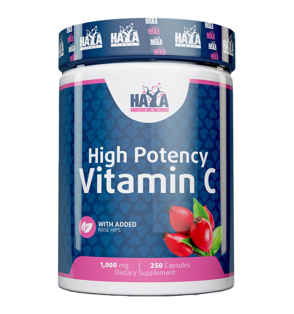 haya labs vitamin c with rose hips 1000mg 250tabl