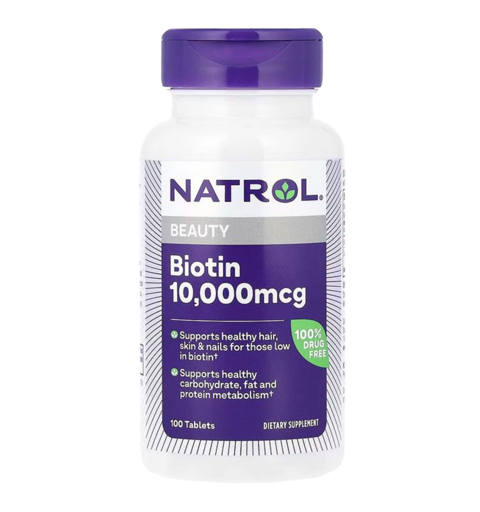 natrol biotin 10000mcg 100tabl