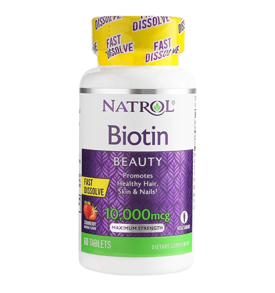 natrol biotin 10000mcg fast disolve 60tabl
