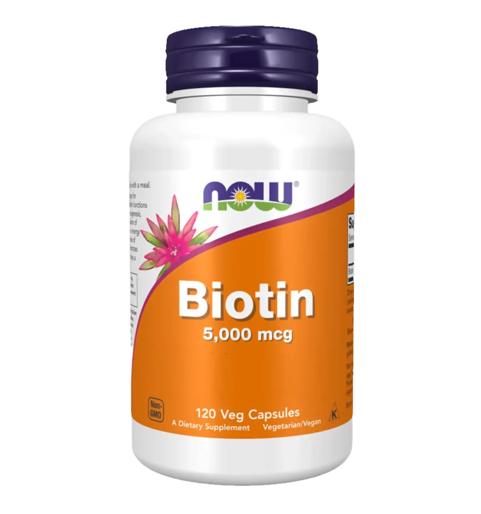 now foods biotine 5000mcg 120caps compressed