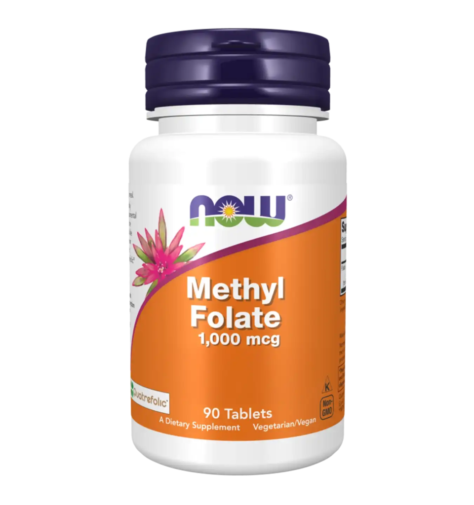 now foods methyl folate 1000mcg 90caps compressed