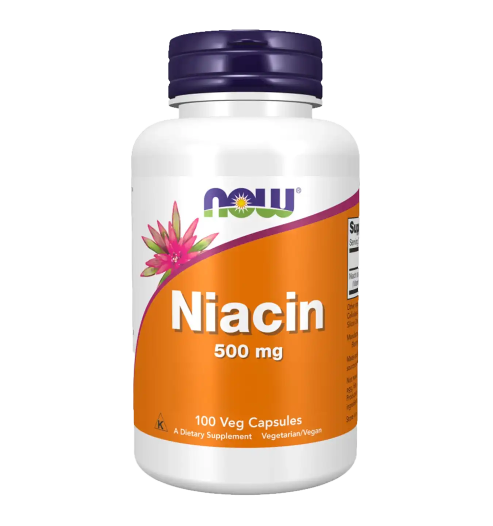 now foods niacin 500mg 100caps compressed