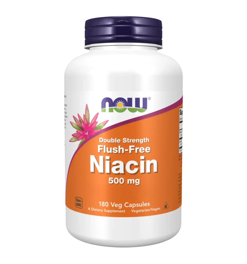 now foods niacin flush free 500mg 180caps compressed