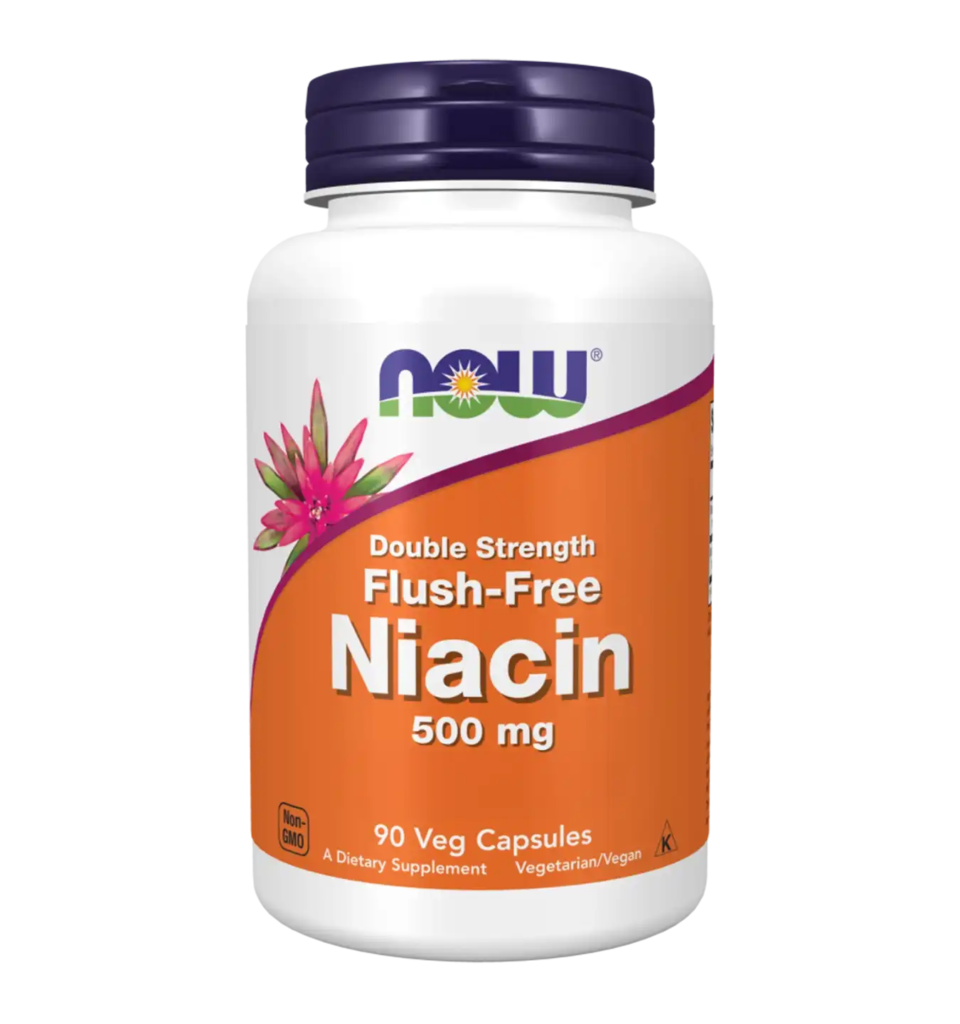 now foods niacin flush free 500mg 90caps compressed