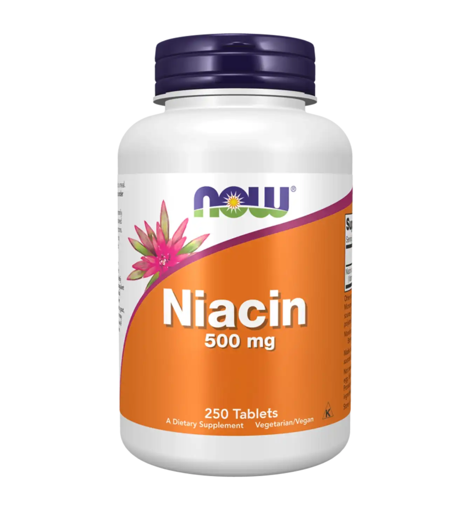 now foods niacin sustained release 500mg 250tabl compressed