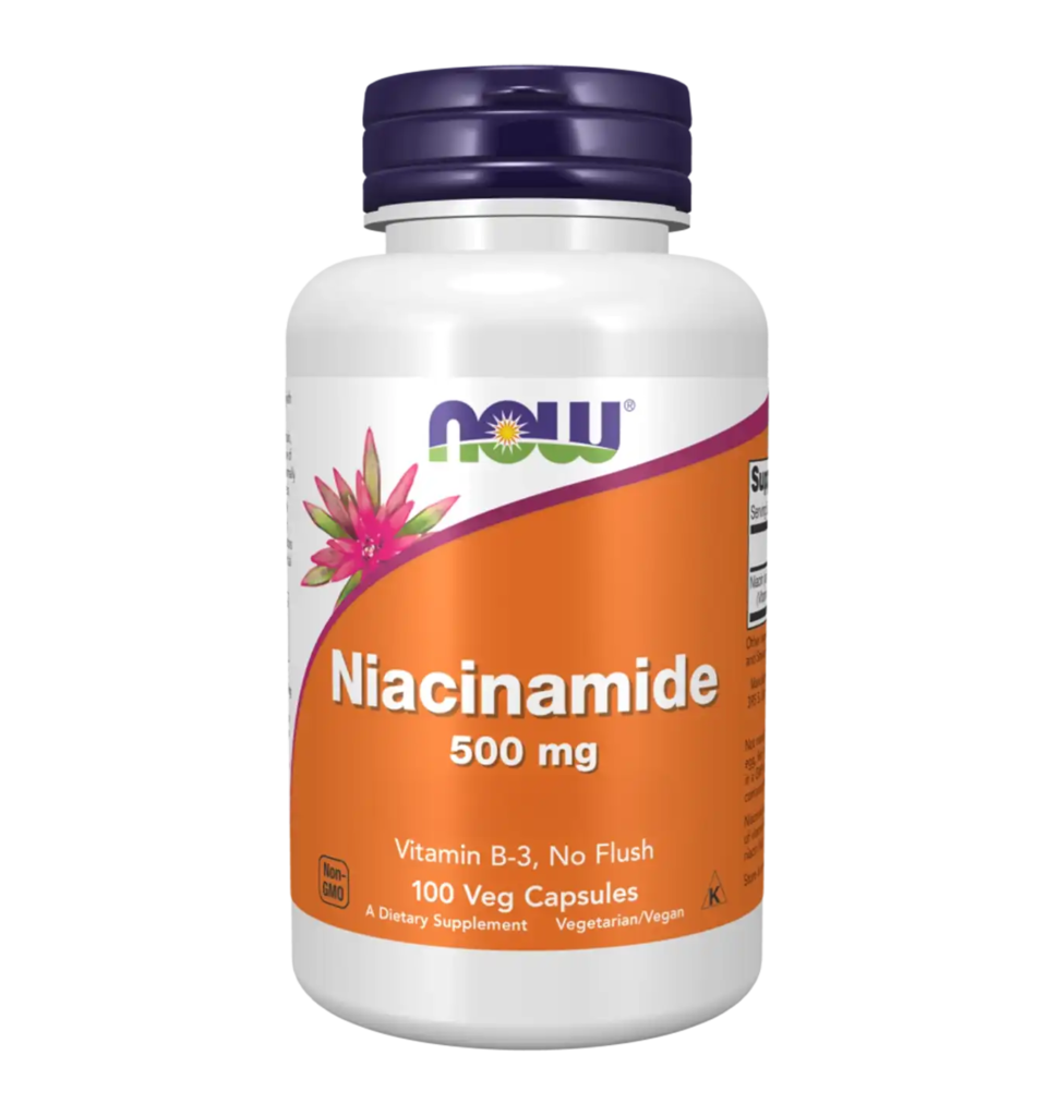 now foods niacinamide 500mg 100caps compressed