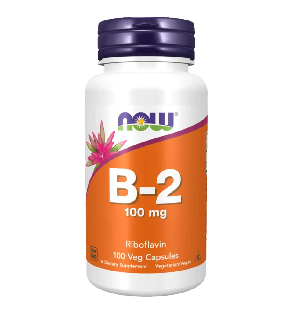 now foods vitamine b 2 100mg 100caps compressed